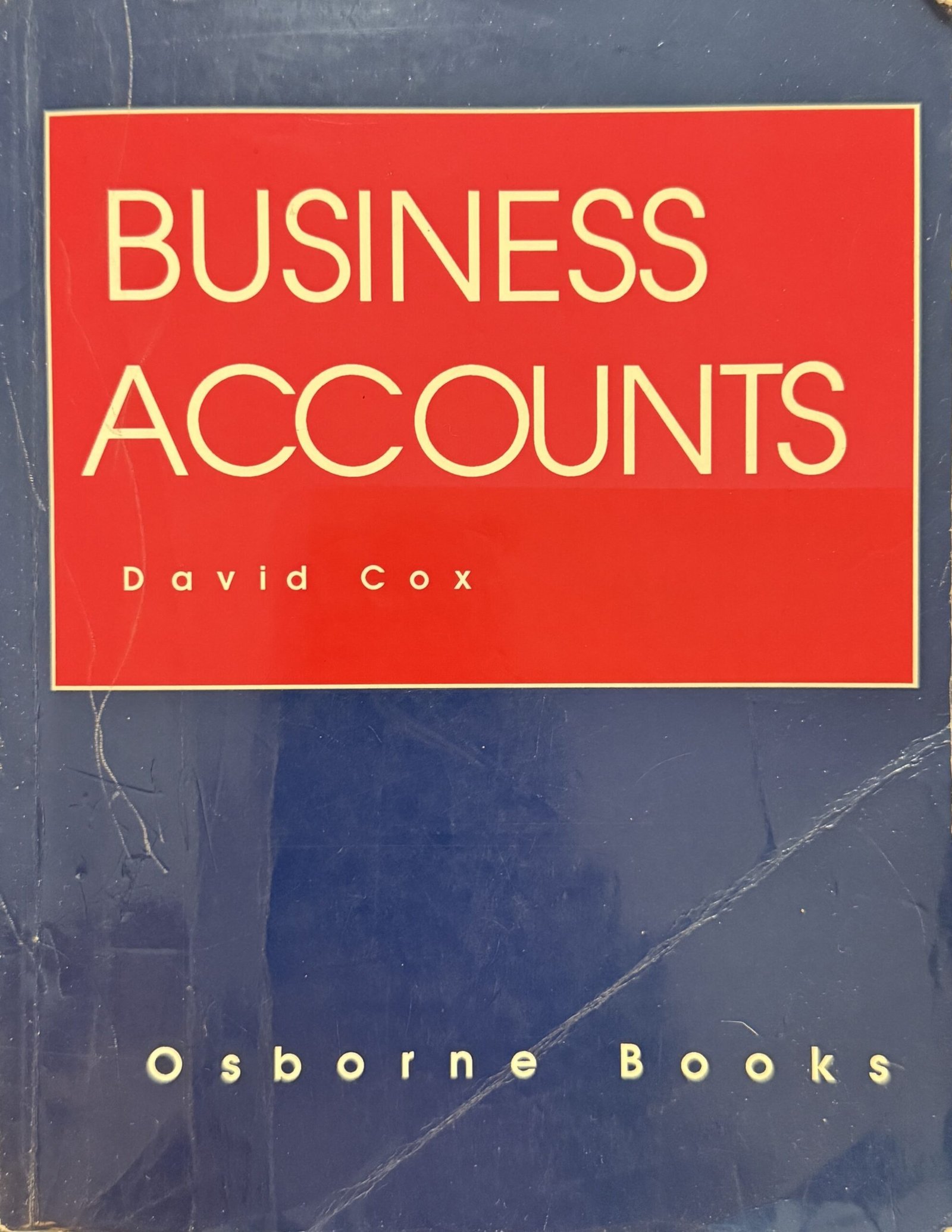 Business Accounts accounting textbook by David Cox
