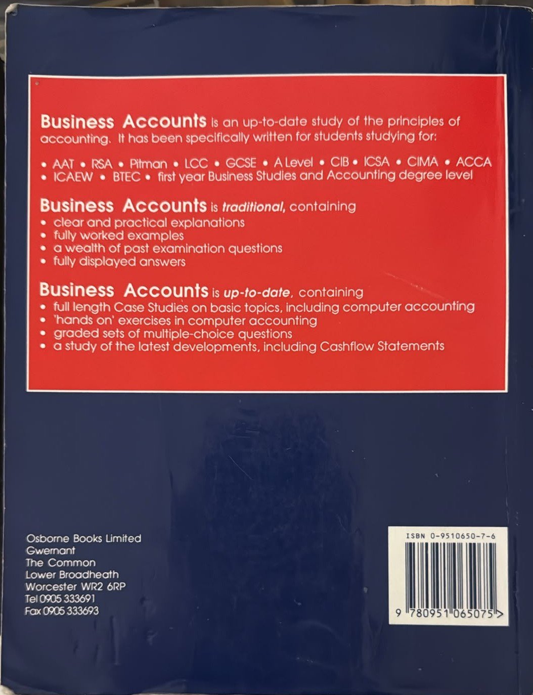 Business Accounts – David Cox