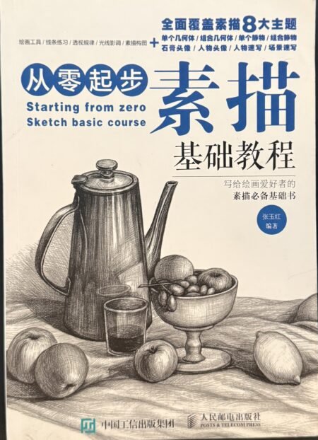 从零起步素描基础教程 张玉红 100个素描案例 零基础铅笔画 绘画入门 简体中文美术教材